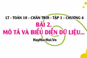 Mô tả và biểu diễn dữ liệu trên các bảng và biểu đồ? Toán 10 chân trời tập 1 chương 6 bài 2
